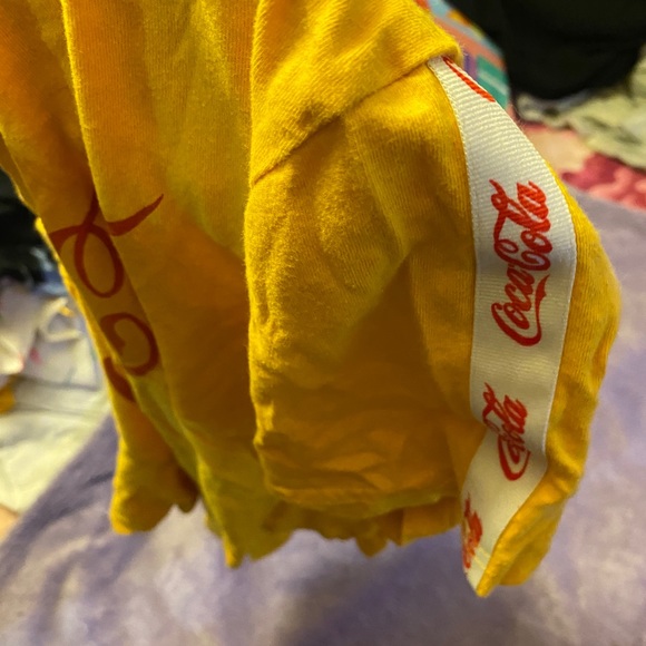 Yellow Coca-cola crop top - Picture 3 of 3